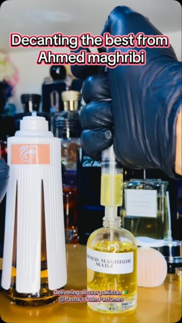 Decanting best perfume from ahmed al maghribi #pasha103